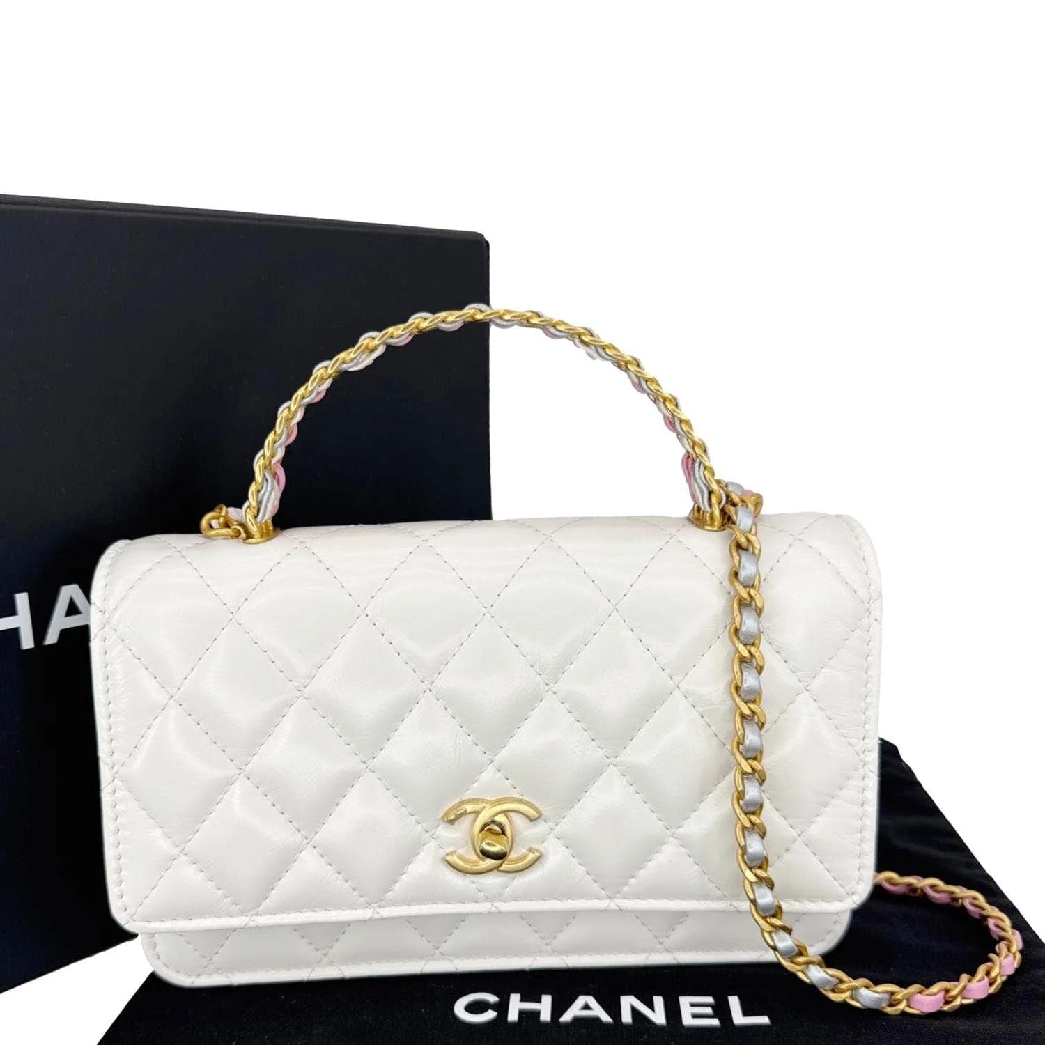 CHANEL SHINY LEATHER
