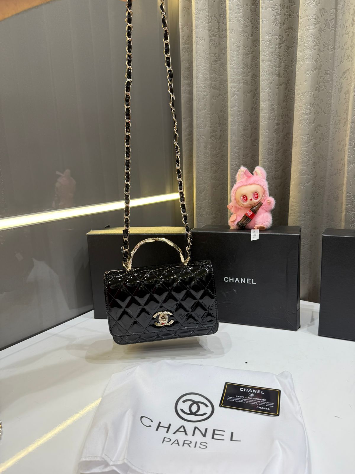 CHANEL SHINY LEATHER