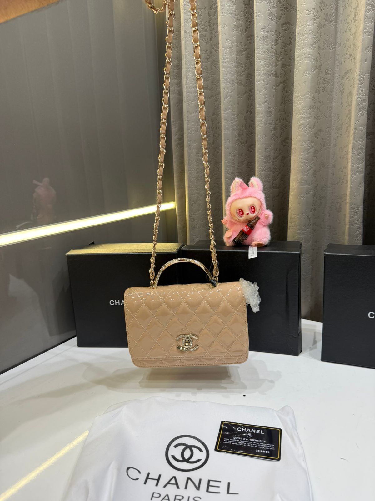 CHANEL SHINY LEATHER