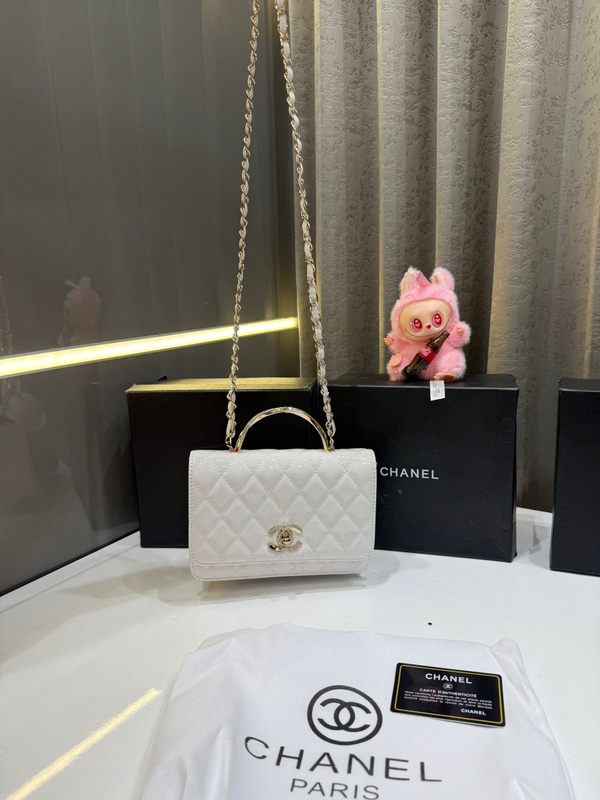 CHANEL SHINY LEATHER