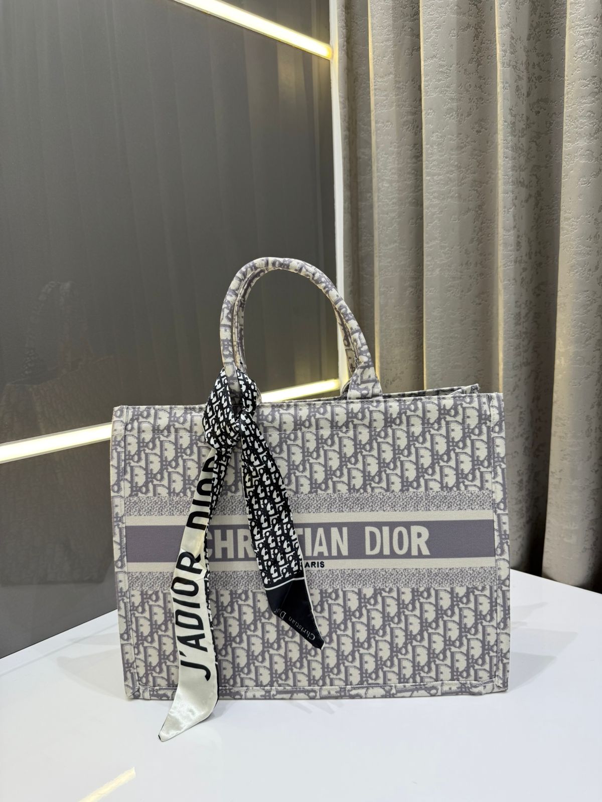 CD  GREY MONOGRAM ZIPPER
