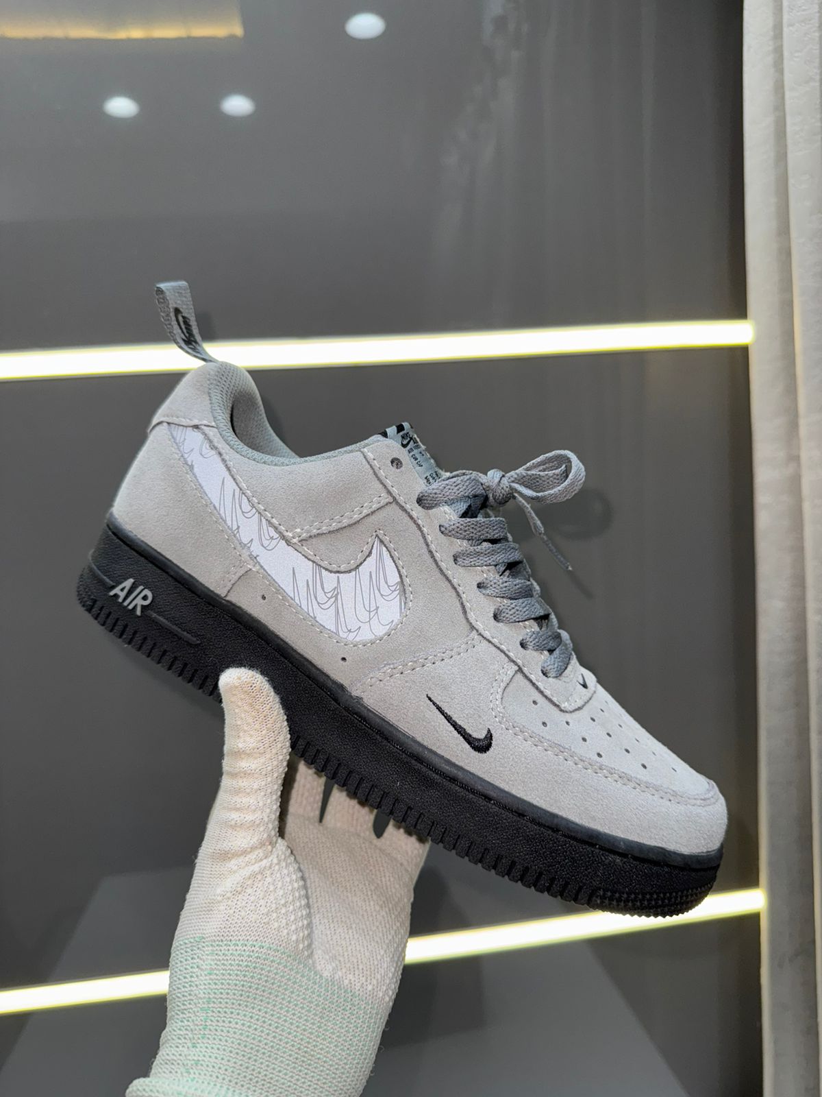 Nike Airforce 1 07 Cool Grey Reflective